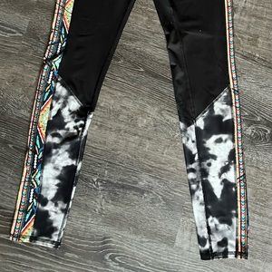 MOSSIMO Supply Co. | drawstring leggings with colorful Aztec print + B&W tie dye